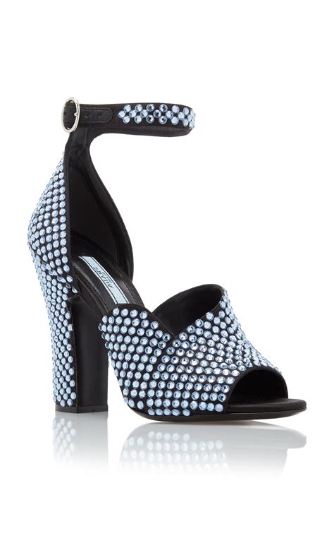 prada crystal shoes blue|Prada shoes for women prices.